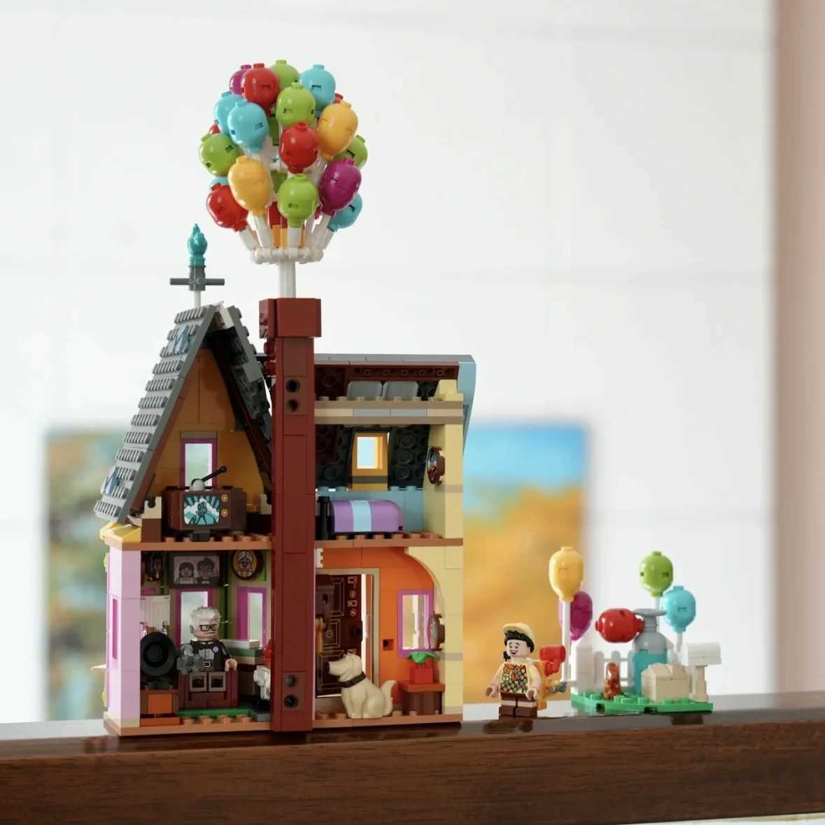 مركبة Toys City Expert Flying Balloon Up House Tensegrity Sculptures Modular Building Builds Bricks Friends Friends 43217 Toy for Kidsl231114