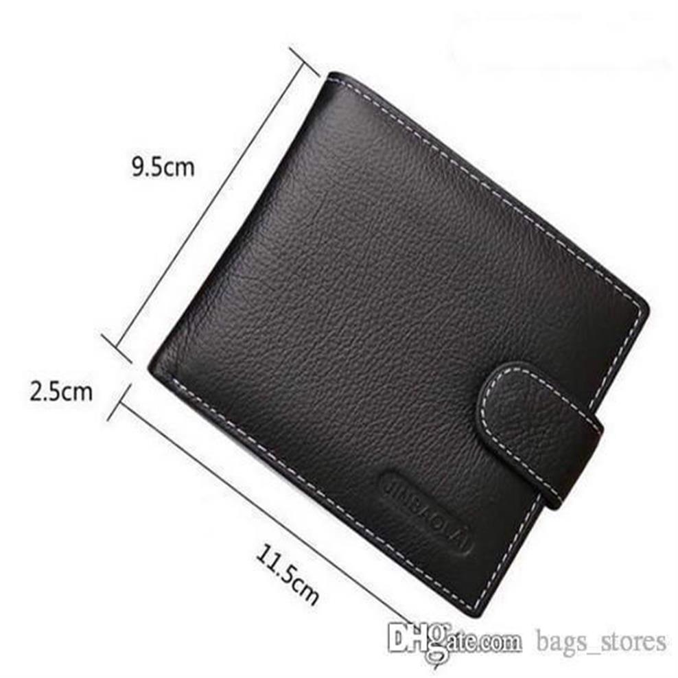 Fashion Short Wallet Men Gentune en cuir Purse Hasp Hasp Classic Mens Wallet O18 Designer Spols de haute qualité pour Male279Y