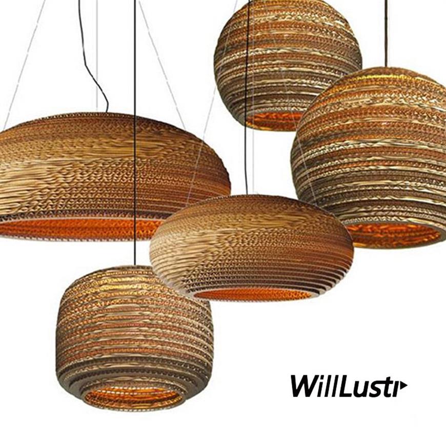 Gegolfd papier hanglamp licht el Cafe Bar Restaurant keuken Zuidoost-Aziatische Scandinavische handgemaakte bijenkorf ophanging hangend L2885