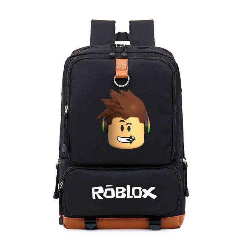 Backpack de bolsas escolares roblox para adolescentes garotas crianças garotos garotos de viagem para viagem de mochila laptop bolsa escolar189v