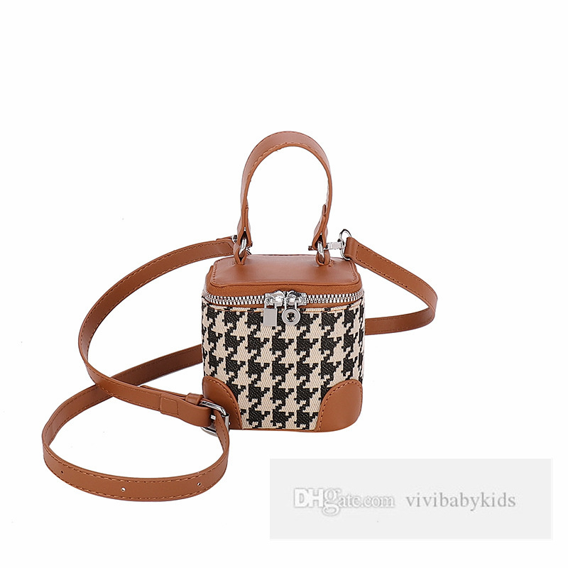 Barn Chessboard Grid Handbags Girls Plovers Case Single Shoulder Bag Fashion Barn Square Box Messenger Cosmetic Bags Z5885
