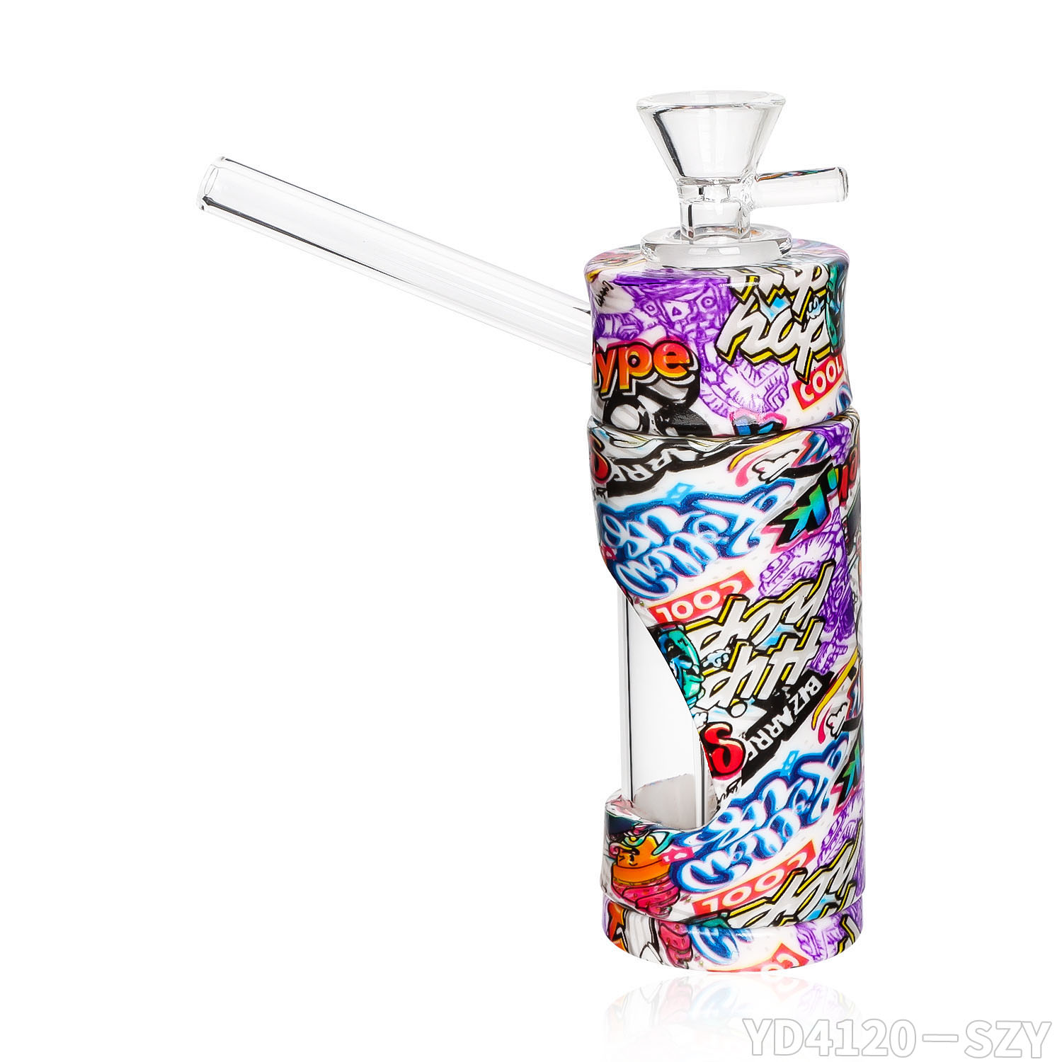 NUOVO bong fumare acqua portatile in vetro colorato fumare acqua shisha pipa tabacco narghilè bong accessorio fumatori