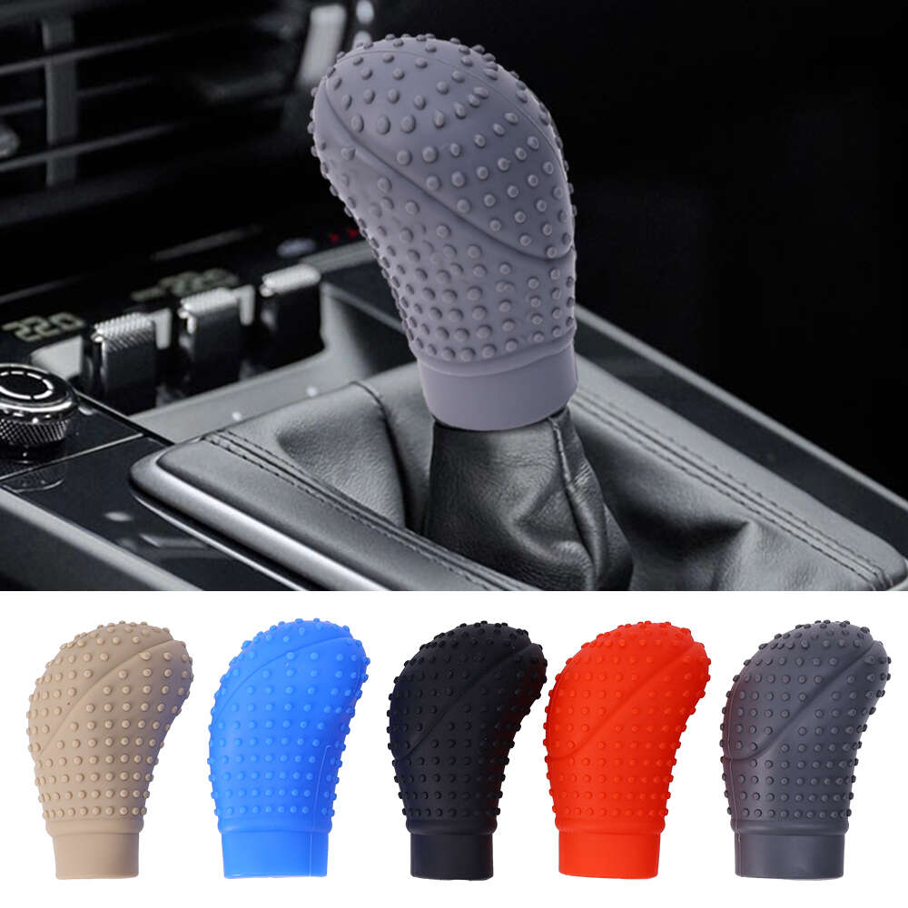 Ny Universal Car Manual Gear Change Cover Non-Slip Silicone Knob Sleeve Gear Shift Grip Protective Cover Car Interiör Tillbehör