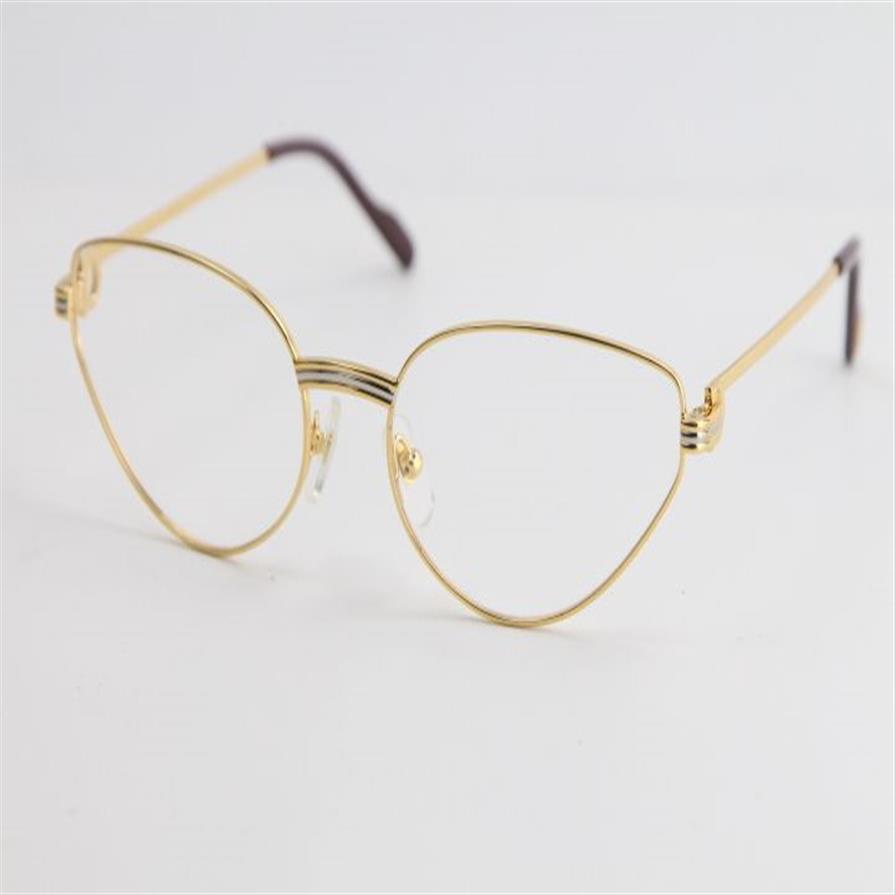 Hohe Qualität Gold optische Brillen Herren große quadratische Brillen Damen Design klassische Modell Brille mit Box288g