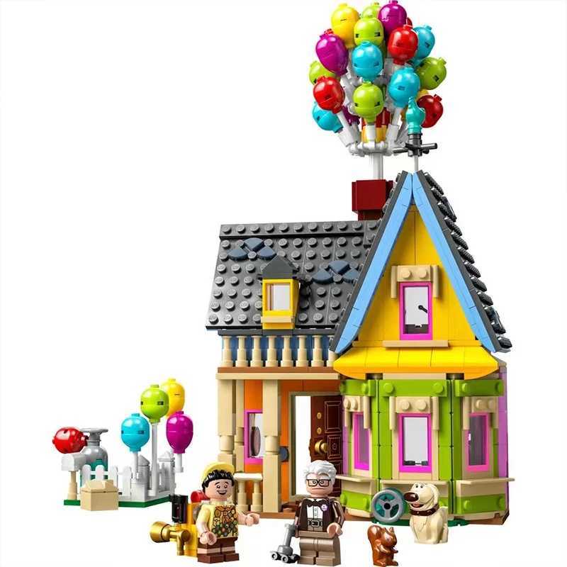 Vehicle Toys City Expert Flying Balloon Up House Tensegrity Sculptures Modular Building Blocks Bricks Friends Compatible 43217 Toy For KidsL231114