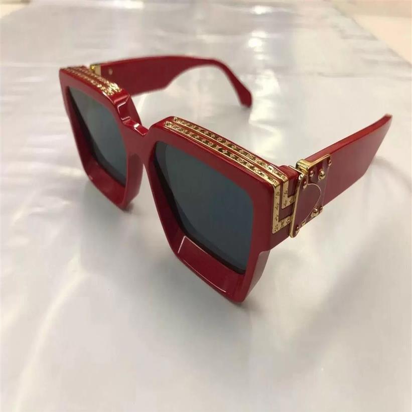 Luxe MILLIONAIRE Lunettes de soleil plein cadre Lunettes de soleil design vintage pour hommes Shiny Gold Logo vendre plaqué Top 96006 avec BOX302l