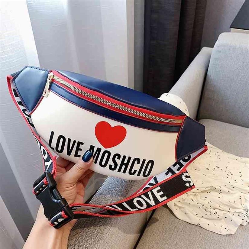 Leather Fanny Pack Women Large Capacity Waist Pack Fashion Letter Panelled Waist Bags Leather Belt Bag Multi-function Chest Bag T2294T