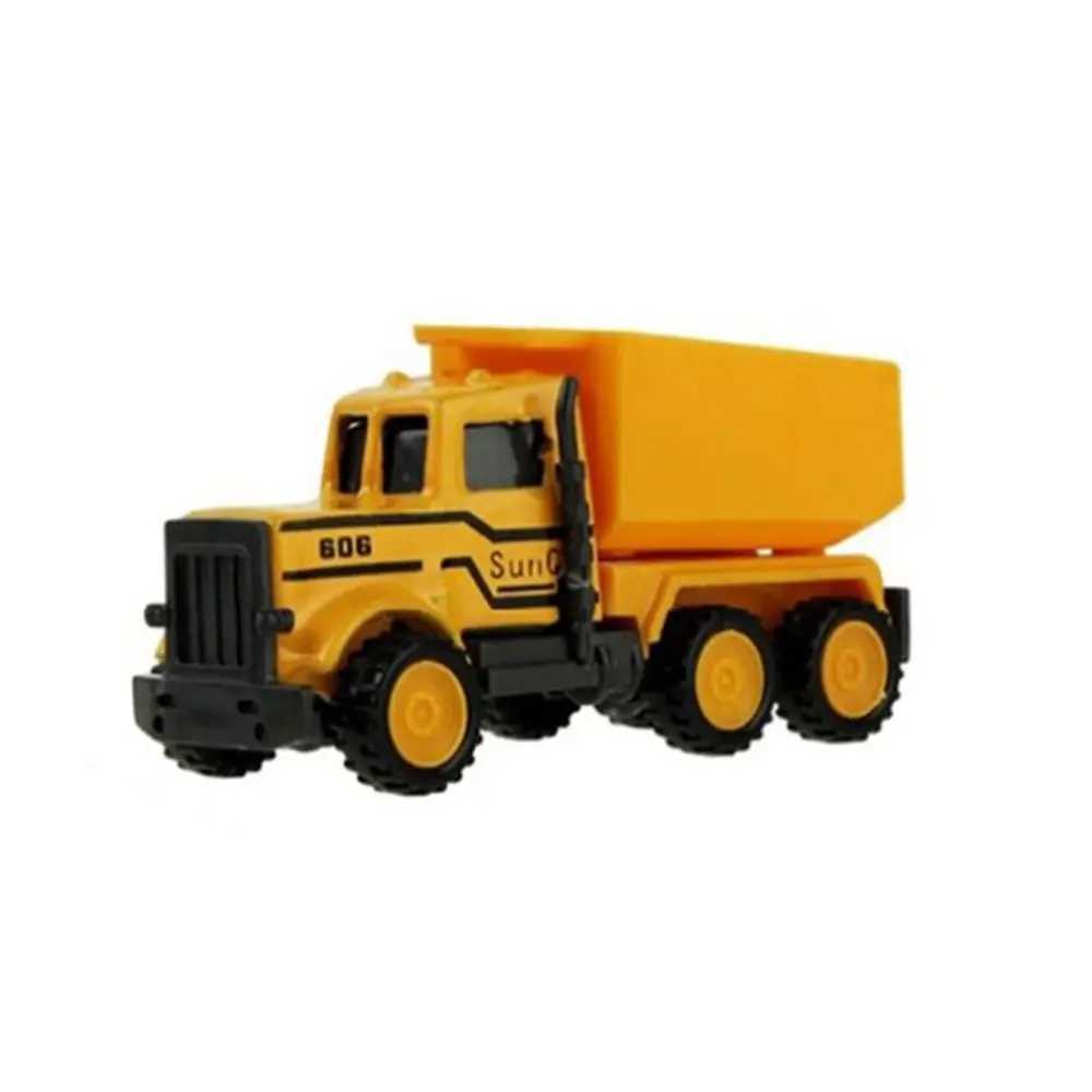 Diecast modelauto's Kerstcadeau 8 soorten Diecast Mini Legering Bouwtechniek Auto Dump-auto Dump Truck Model Klassiek SpeelgoedL231114