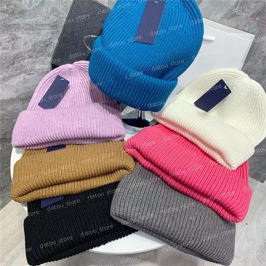 Cappelli firmati da donna Cappelli Progettista da uomo Cappello in cashmere Berretto lavorato a maglia misto lana Cappello invernale da pescatore lavorato a maglia elastico Berretti a cuffia caldi229u