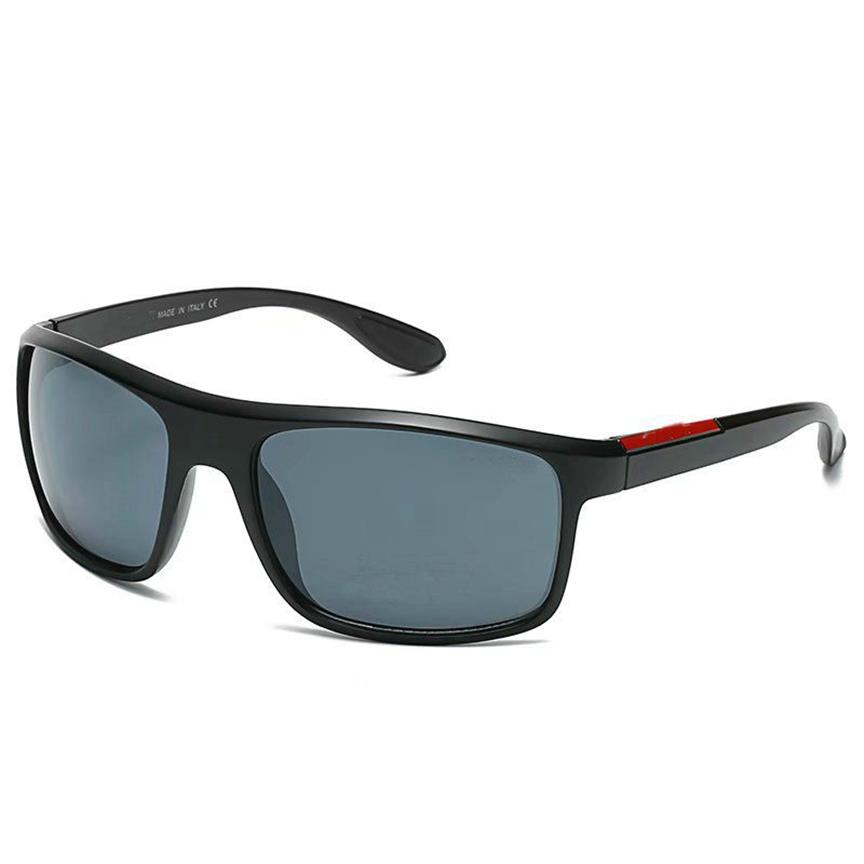 الرجال نساء نظارة شمسية تراجع زاوية شماس 50 مم مربع إطار إطار حقيقي UV400 العدسات الزجاجية مناسبة تظليل الشاطئ القيادة FIS299Z