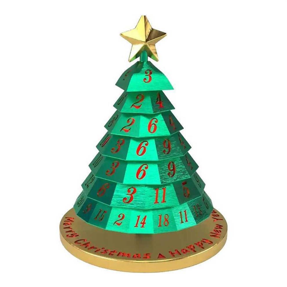 Weihnachtsbaum-Würfel für Schreibtisch-Dekoration, Ornament, Spielzeug, Kinder, Weihnachtsgeschenk, kreativer Tisch, Gaming, Zuhause, Neujahr 2022 H0924321c