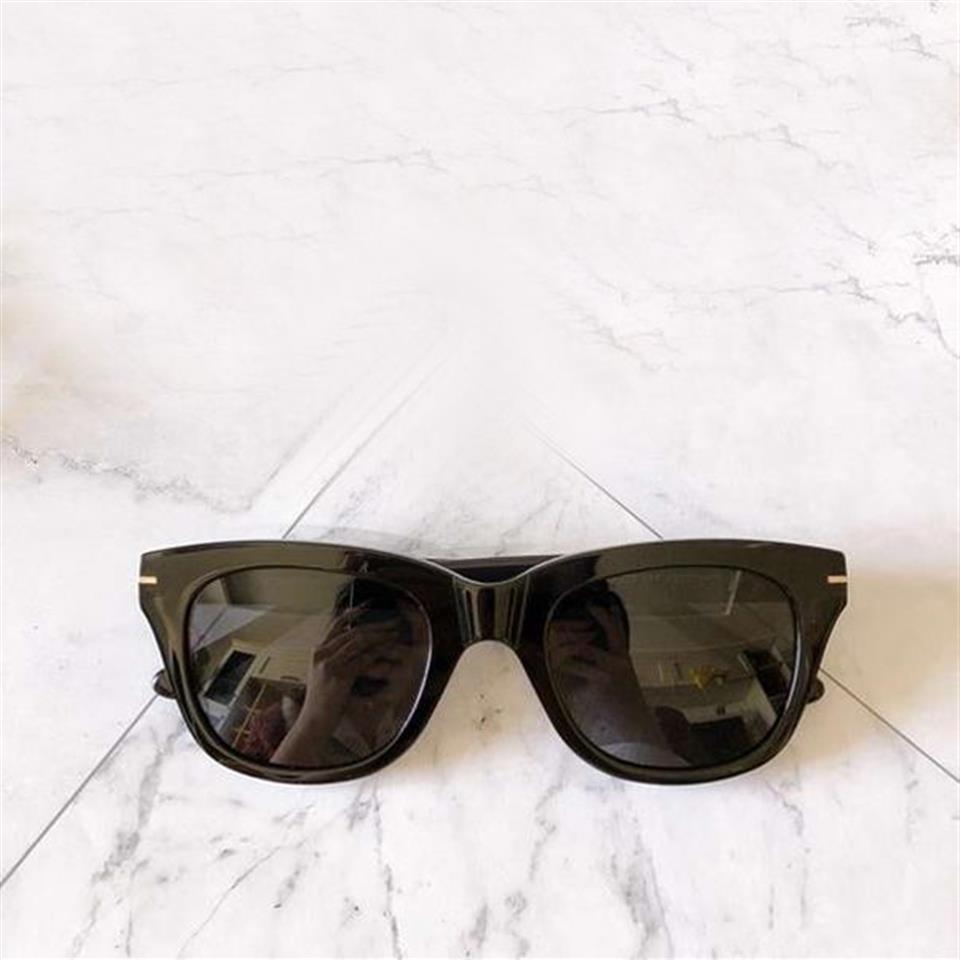 Lunettes de soleil Snowdon gris noir brillant 237 lunettes de soleil mode hommes lunettes de Protection UV400 avec boîte 2364