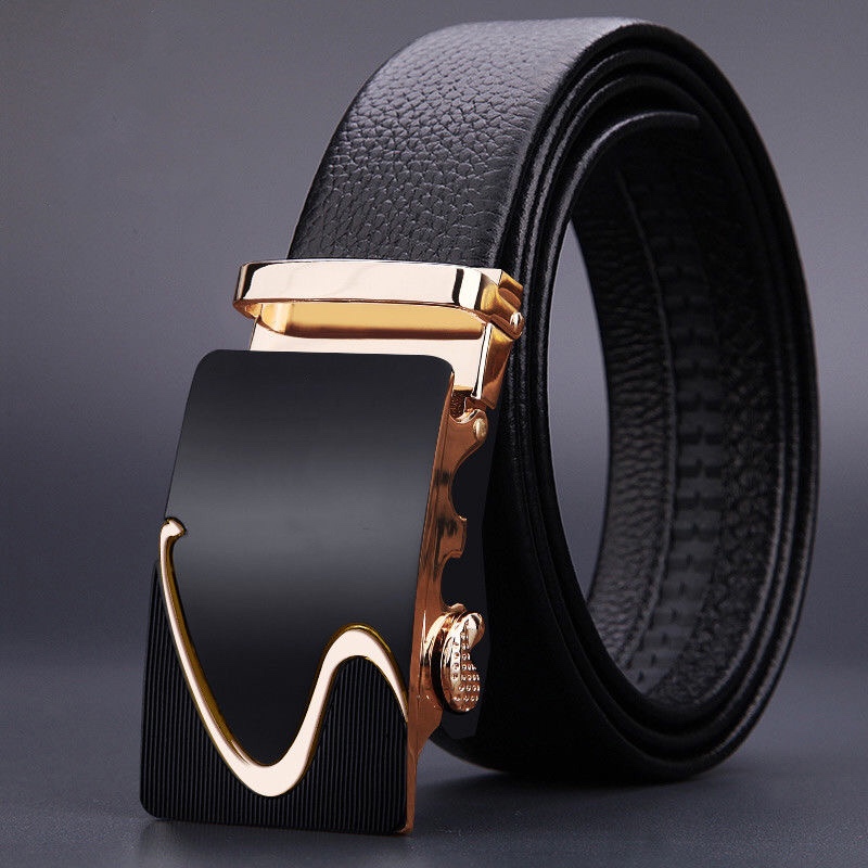 Digner belt, men's authentic automatic buckle, trendy men's youth Korean version, versatile trend, student, middle-aged and elderly formal belt, casual busins