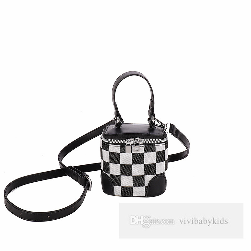 Barn Chessboard Grid Handbags Girls Plovers Case Single Shoulder Bag Fashion Barn Square Box Messenger Cosmetic Bags Z5885