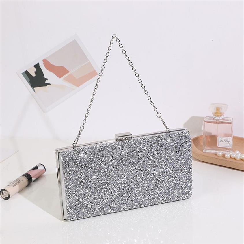 Cena de bolso de noche de moda con personalidad de diamante Coco Cross Handbag Lady236q