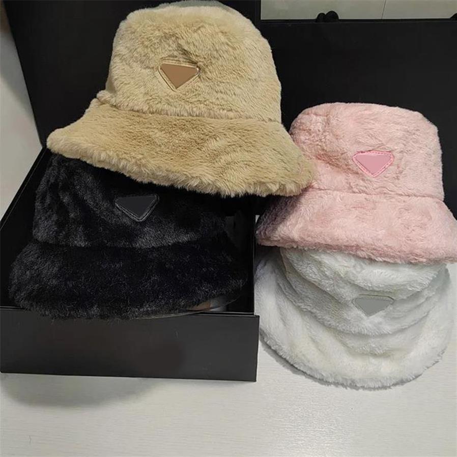 Tasarımcılar Terry Hats Moda Top Kapakları Kadınlar Erkekler Klasik Üçgen Desen Şapkaları Zarif Kadın Peluş Şapka UNISEX CAP261I