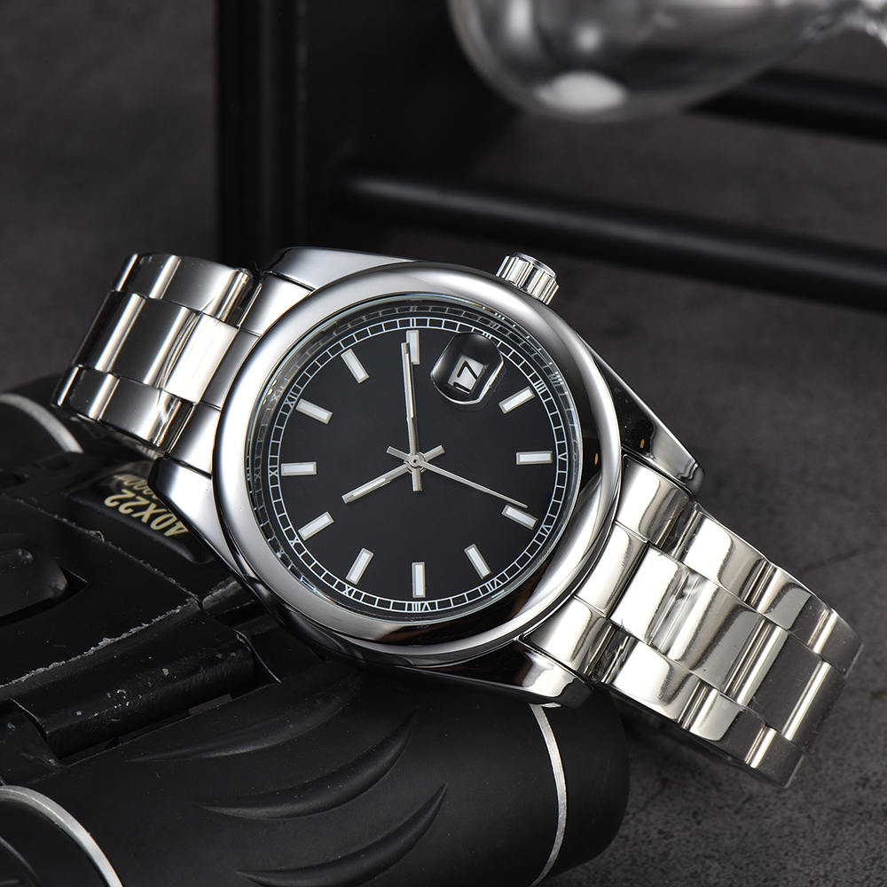 Volle Marke Armbanduhren Männer Frauen Paare Liebhaber 41mm 36mm Stahl Metall Automatische Mechanische Luxus Uhr R 344