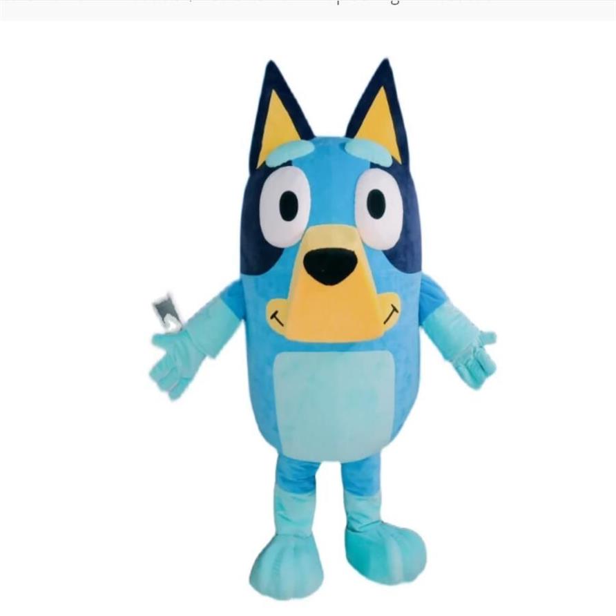 2022 a Vendi come Bingo Dog Costume della mascotte Personaggio dei cartoni animati adulti Vestito Attraente Piano di compleanno293J