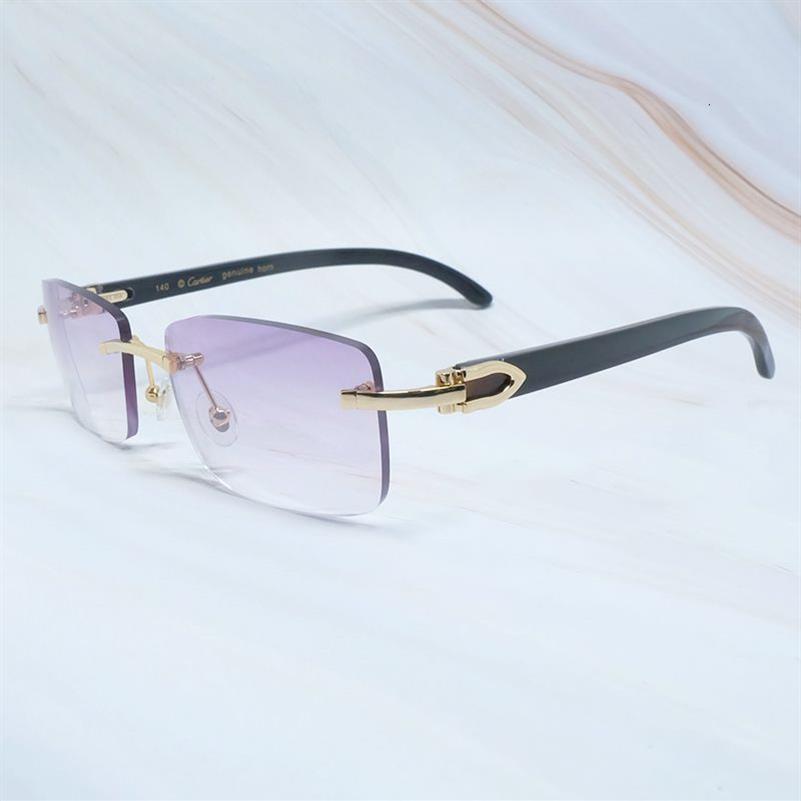 النظارات الشمسية المميزة مصممة هواة خشبية العلامة التجارية الأطر الرجال الرجال الأبيض الأسود الجاموس الخشبي شماس كارتير القرن eyewear avdpc232o