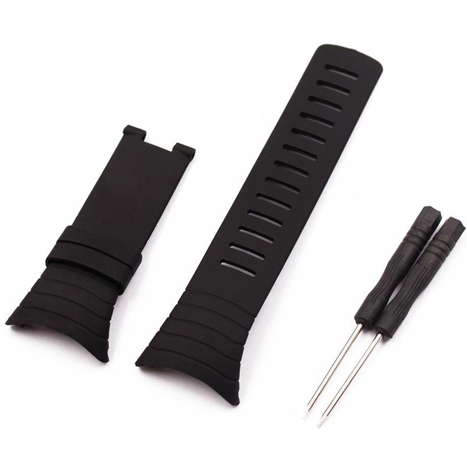 Uhrenzubehör für Suunto Core-Uhren für Herren, 100 % Standard-Armband, schwarzer Gürtel, Bandband278i