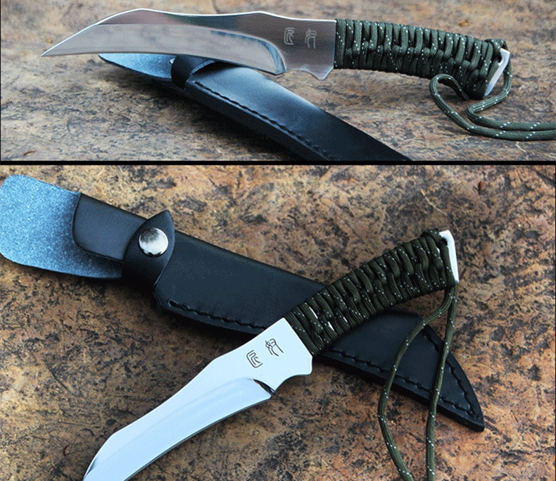 Karambits Outdoor Survival Taktisches Klauenmesser Messer mit offener Klinge, tragbares taktisches Kampfmesser zur Selbstverteidigung. Hochwertige Produkte sind scharf und einfach zu bedienen