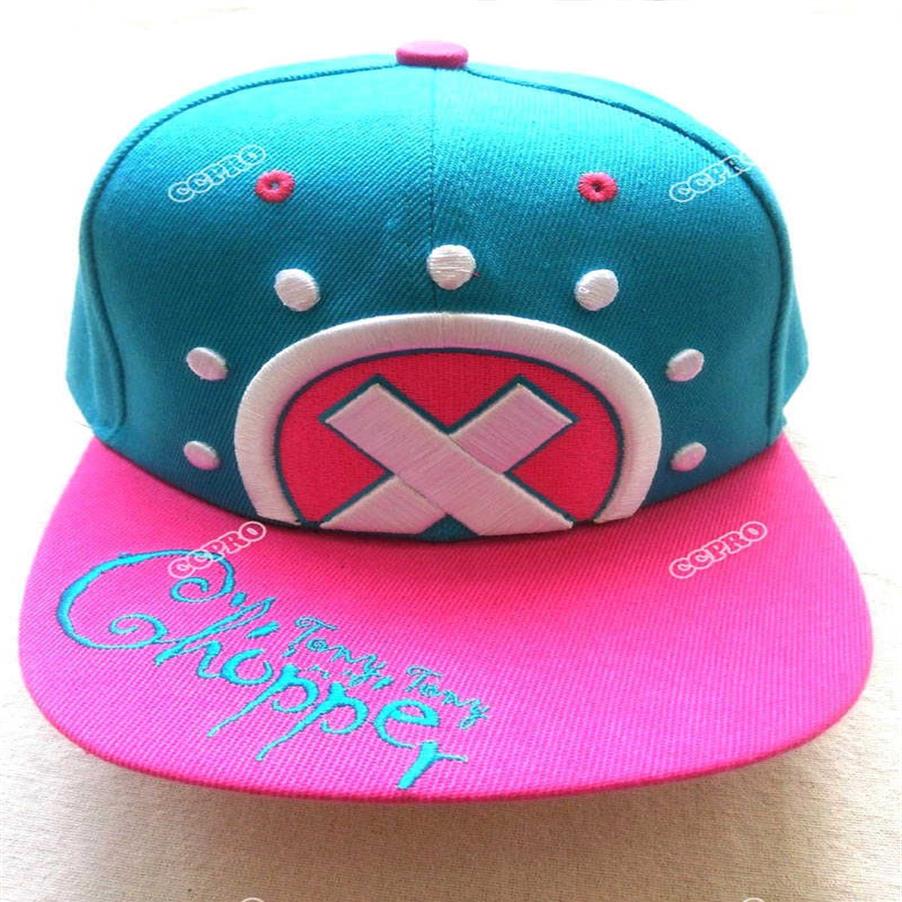 Ball Caps Anime Pirates Kings Tony Chopper Borduren Mark Baseball Cap Jongen Meisje Snapback Hoed voor Zomer T2209232475