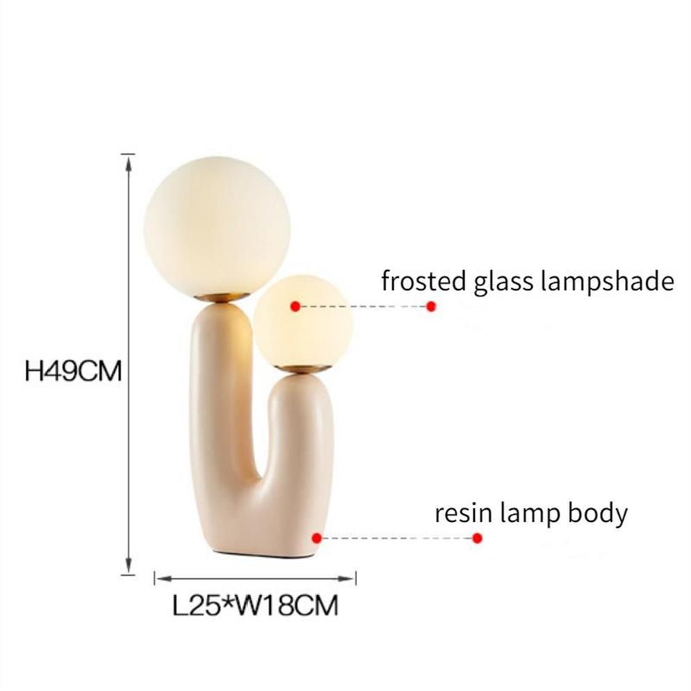 테이블 램프 미국 창조적 인 손가락 선인장 모양 수지 램프 침실 거실 장식 연구 라이트 비품 G9 Bulb288Q