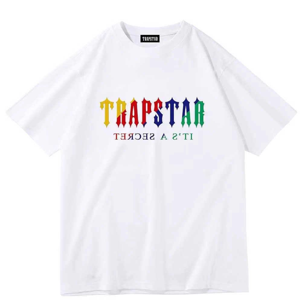 mens t shirt trapstar shirt designer shirt pure cotton classic letter print for comfortable and breathable couple matching short sleeves s-5xl