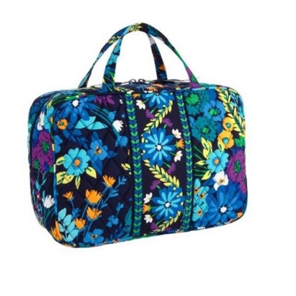حقيبة أدوات الزينة الزهرة القطن حقيبة مكياج كبيرة أكياس مستحضرات تجميل كبيرة 286D