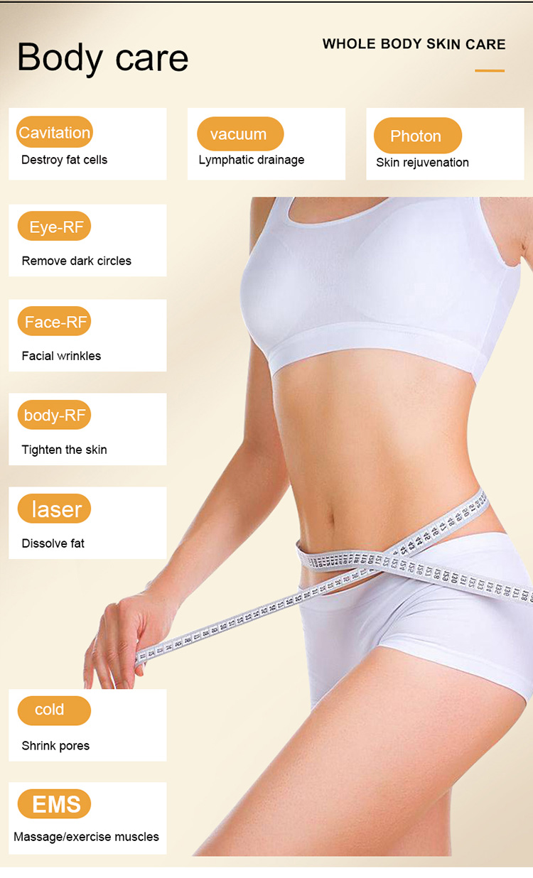 Lipo sous vide 9 en 1, perte de poids, raffermissement de la peau, suppression des rides, Cavitation RF, raffermissement de la peau, Lifting du visage, 40K, offre spéciale