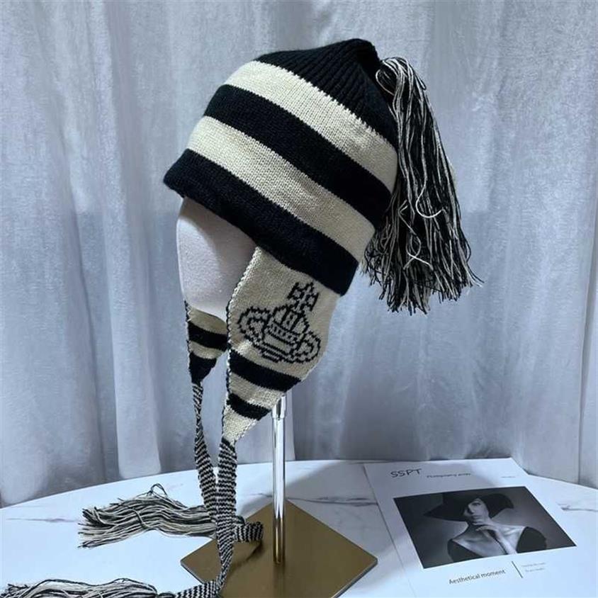 Nana Anime Shinichi Okazaki Caps Ladie Winter Hand Knitted Bomber Hat Cosplay Street Ear Protection Warm Wool Tassel Russian Hat 2237f