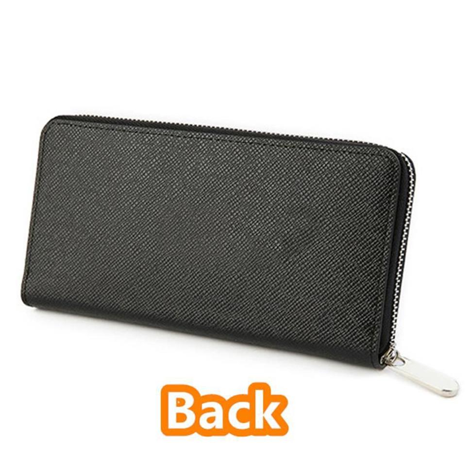 Modedesigner äkta läder zippy plånbok kvinnor plånbok mynt handväska långa plånböcker vik korthållare passhållare kvinnor fo243c