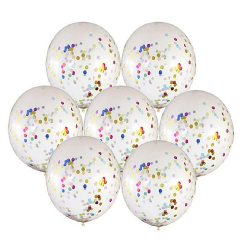 36-Zoll-Latex-Luftballons, riesiger Konfetti-Ballon, groß, klar, aufblasbar, Hochzeit, Mariage, Happy Brithday, Party-Dekoration, Favor315J
