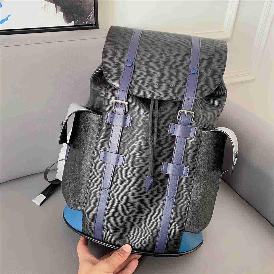 Designer Bag Unisex Backpack Backpacks Getextureerd 7A Top Fashion Bags Schoolbag Men Women Outdoor Backpack voor Travel Lady Handbags1727