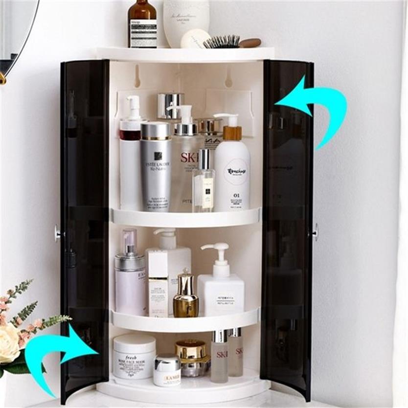 Moda nuovo ripiano grande capacità salvaspazio portaoggetti shampoo cosmetico supporto organizer accessori il bagno di casa Z1123272O