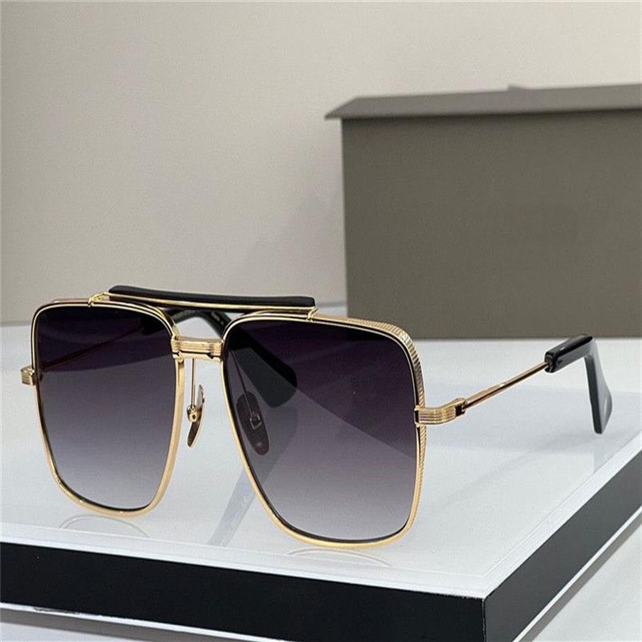 Nya populära solglasögon Symeta Type 403 Men Design K Gold Retro Square Frame Fashion Avant-garde Style Top Quality UV 400 Lens Outd202U