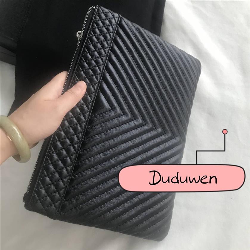 29x20 cm moda PU Clutch Party Bag C MARK Classic Velvet Wewnątrz z zamkiem błyskawicznym i pudełkiem prezentowym Case C Butique Office 299W