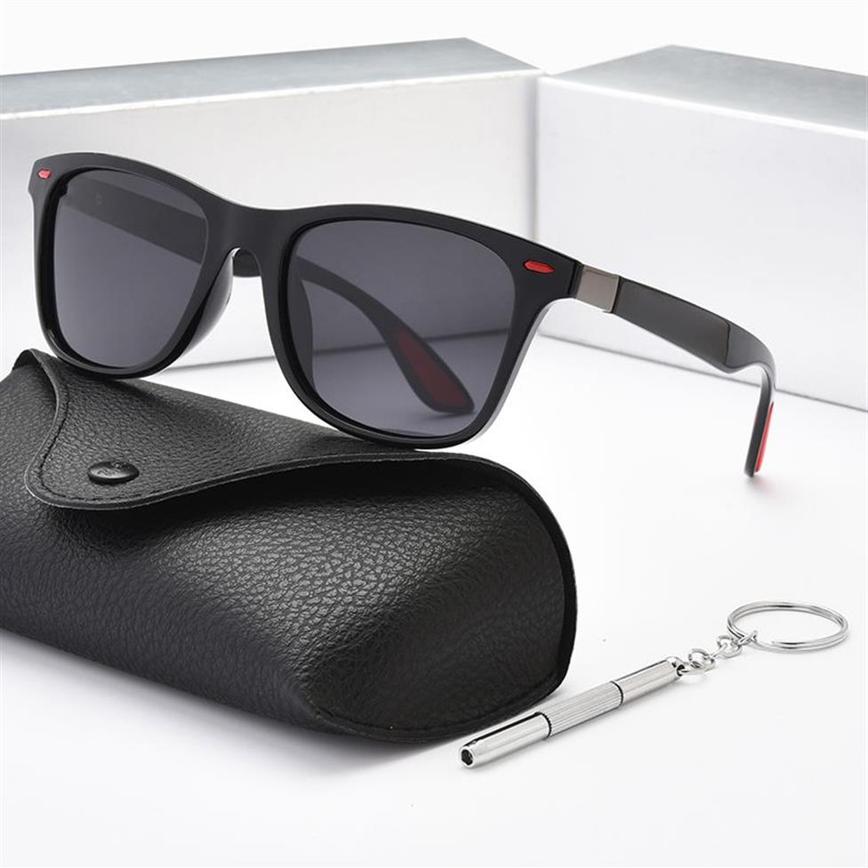 Brand Designer Polarized Sunglasses Men Women Driver Shades Male Vintage Sun Glasses Men Spuare Mirror Summer UV400O Blue274E