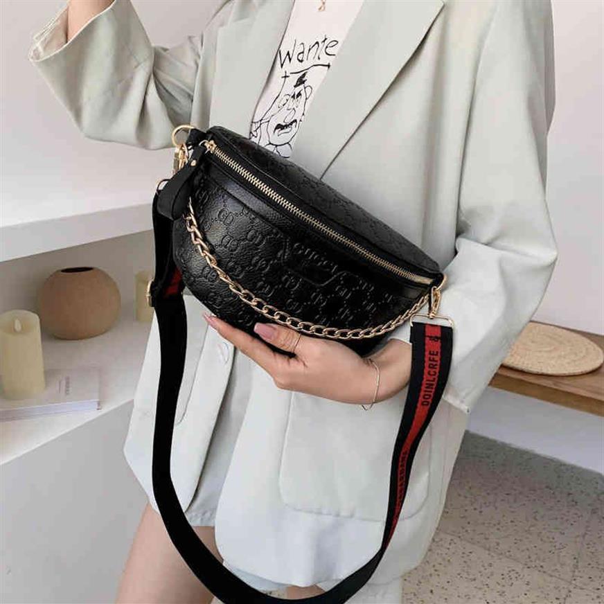 Womens Purses & Handbags Chest bag women's fashion new messenger personality wide shoulder belt leisure waist Purse P6D7294y