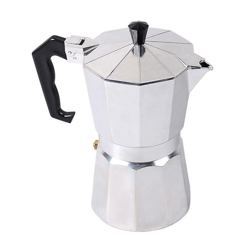 Italian Top Espresso Percolator 1cup 3cup 6cup 9cup 12cup Stovetop Coffee Maker Octagonal Household Aluminum Cafeteira C1030199s