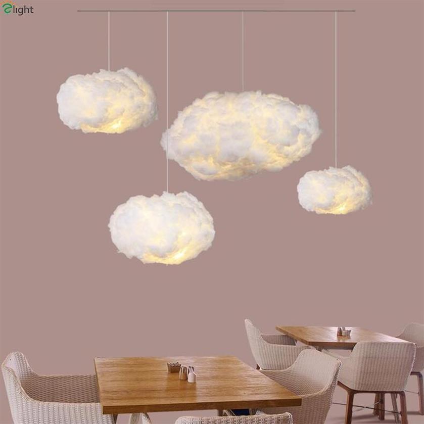 Pendelleuchten Moderne schwimmende Wolke LED-Leuchten Wohnzimmerlampe Bar Shop Dekor Hängeleuchten Kid Drop LightsPendant209v