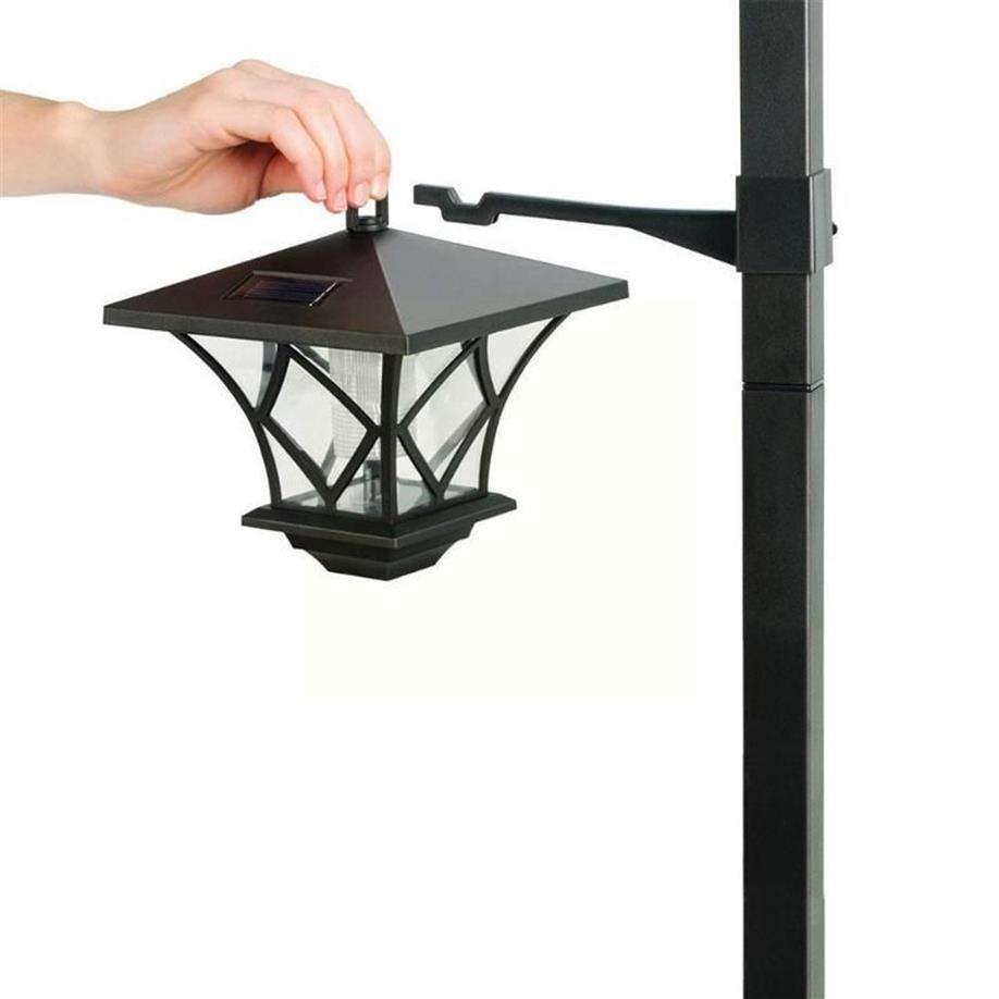 Lámparas de césped Altura 150 cm Sensor de movimiento al aire libre LED con energía solar para la pared del jardín Lámpara de luz de trabajo Modo de calle Poste So I8J8268H