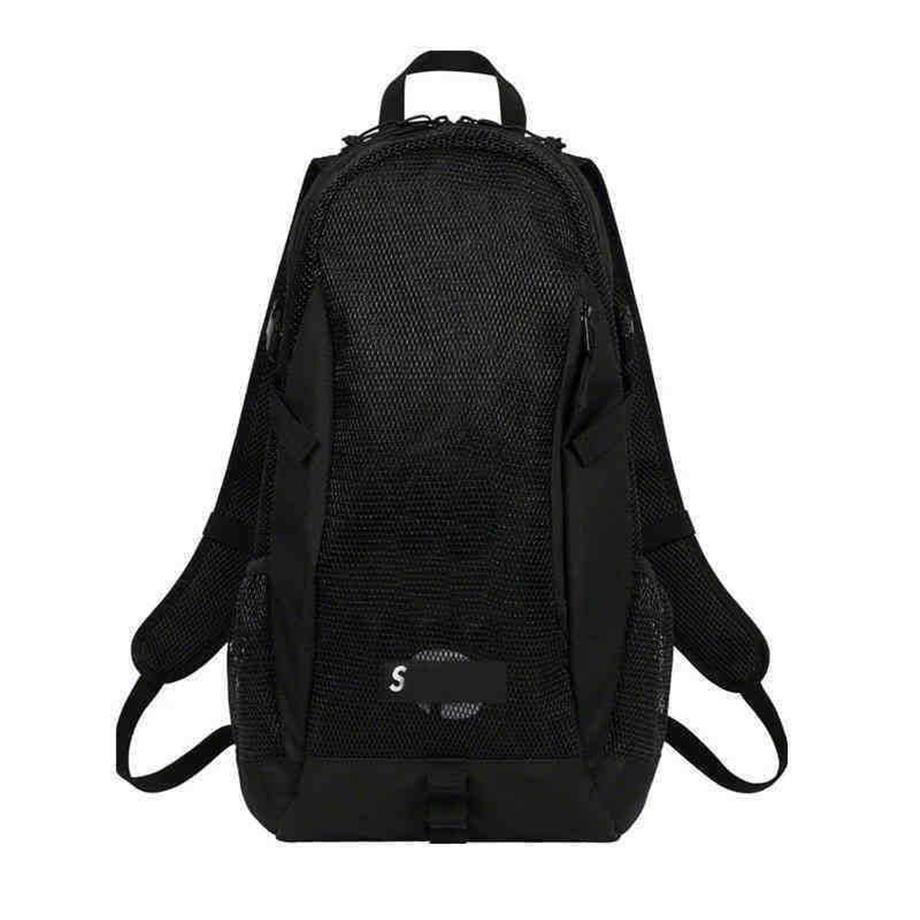 super designer Mesh Backpack women men Full Lettering Sports Outdoor handBag Brand fitness backpacks220823273o