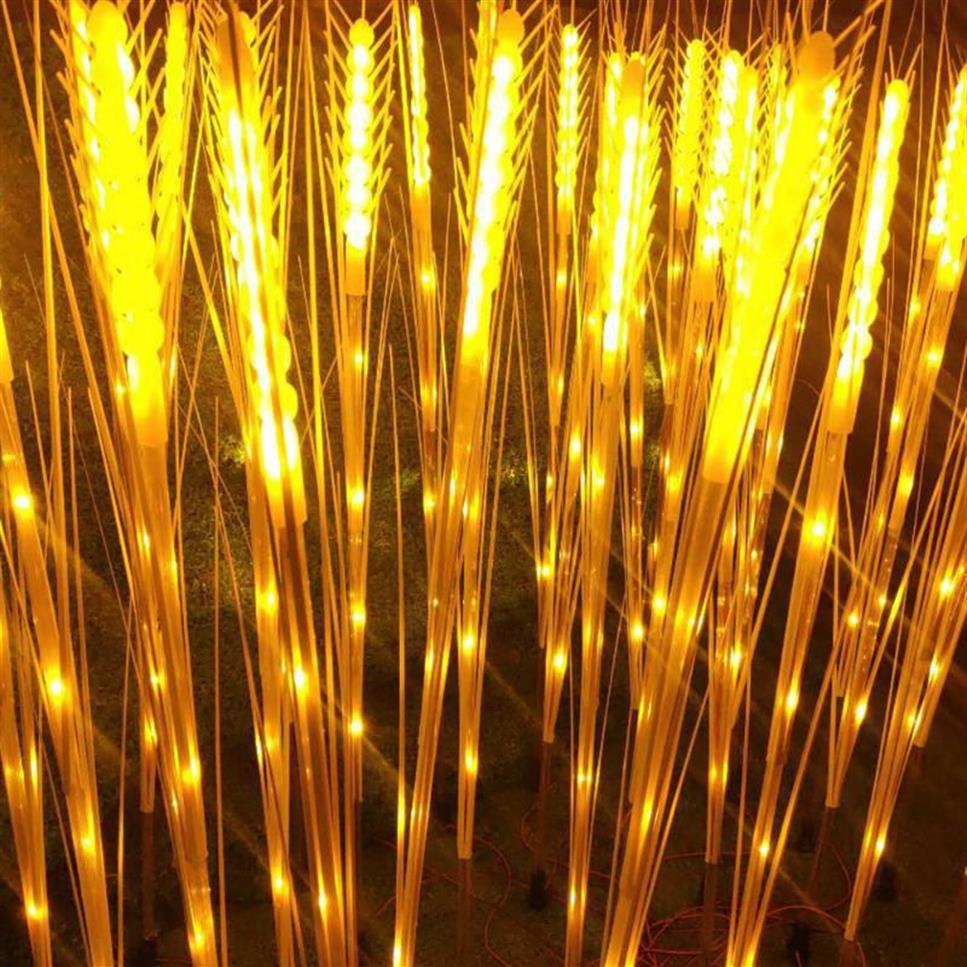 Lampes de pelouse 10 / extérieur étanche LED blé oreille lumière simulation lampe décoration de jardin lumières paysage222u