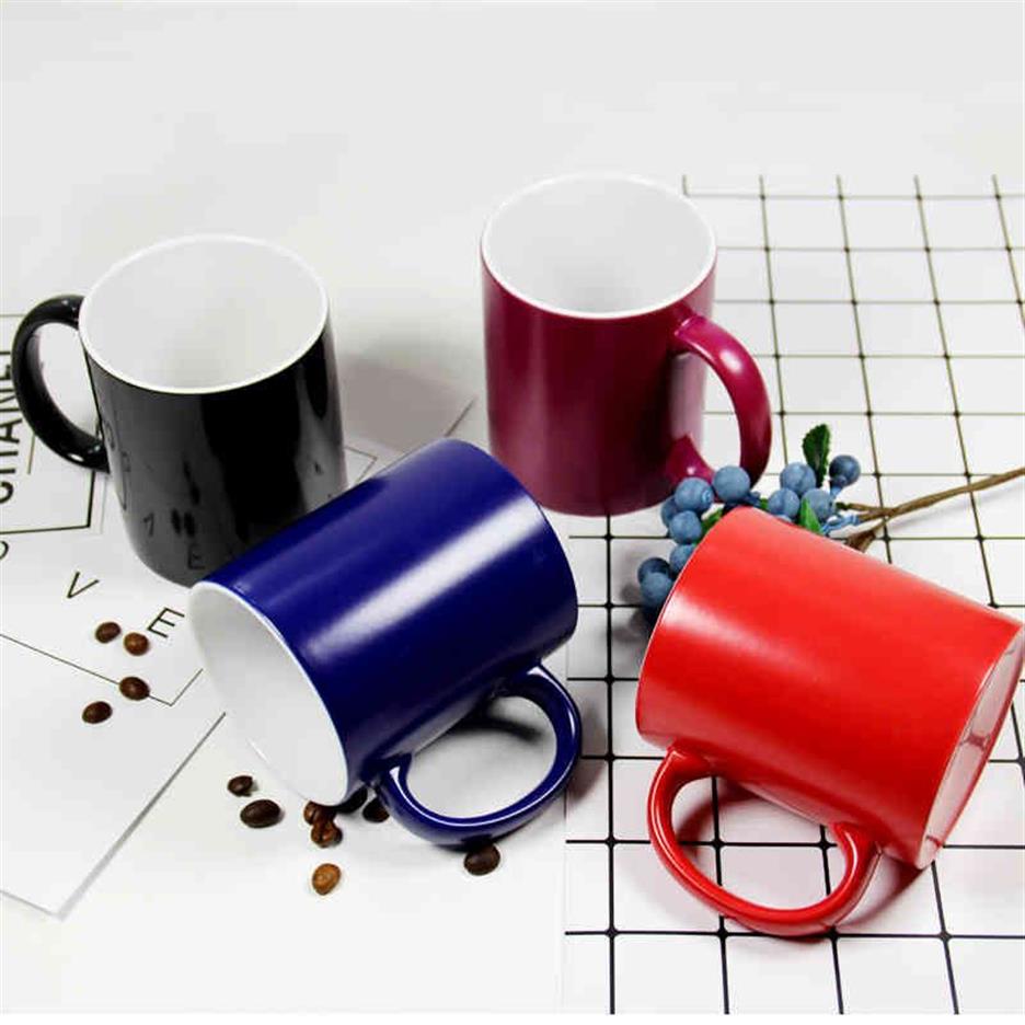 Bricolage personnalisé tasse magique sensible à la chaleur tasses en céramique couleur changeante café lait tasse cadeau imprimer photos H12281788