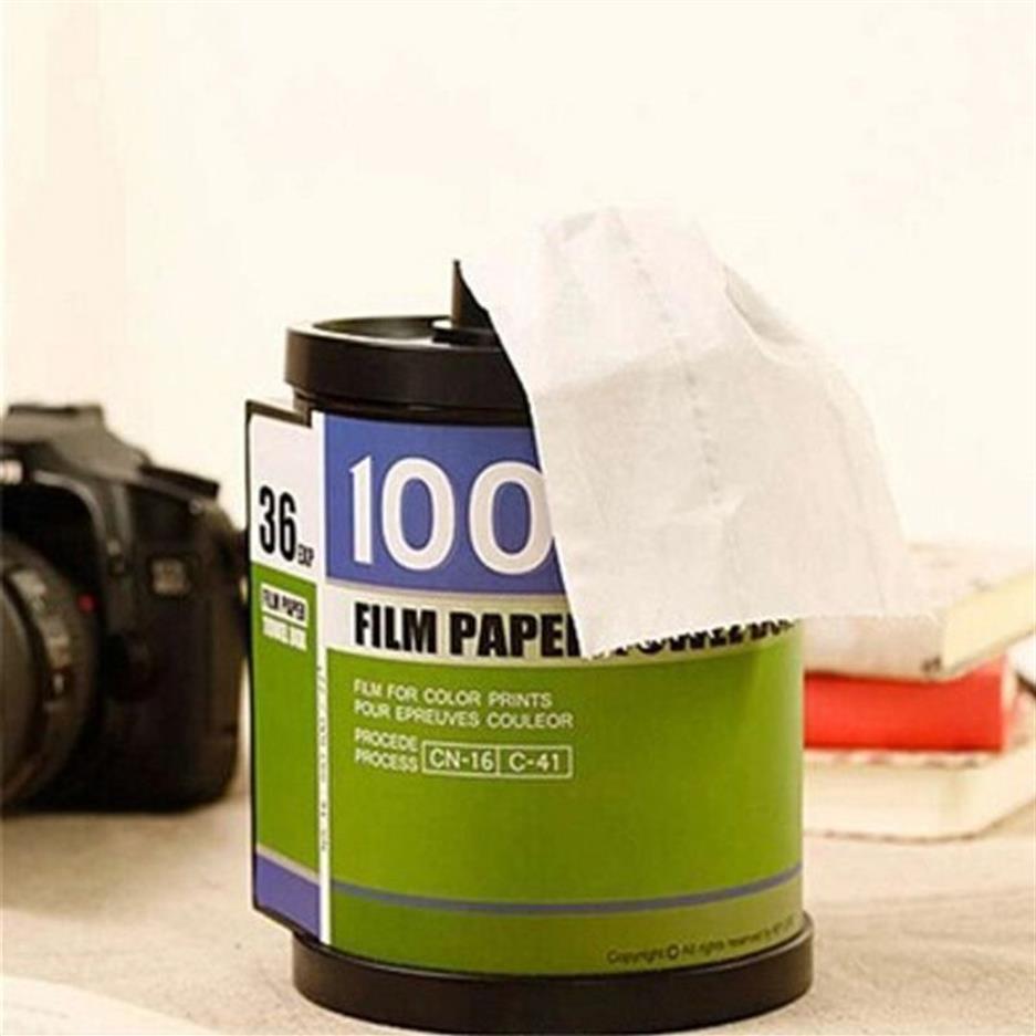 TABLETOP TILSUE Box Film Tissue Box Cover Holder Roll Paper Holder Toalettpappersrulle Holder Plast Dispenser Tissue Case2798