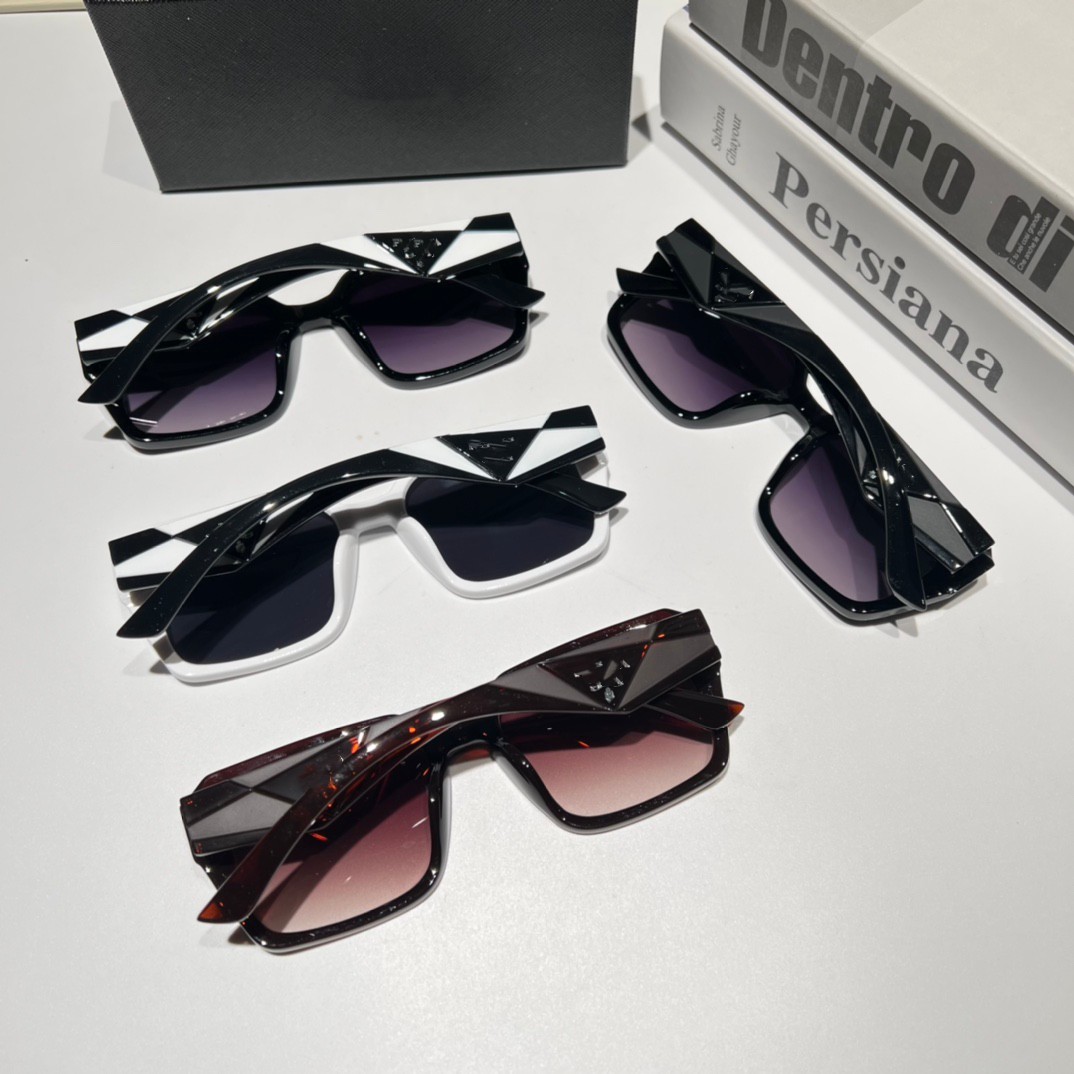 نظارة شمسية صيفية النساء للجنسين نظارات الموضة الرجعية تصميم إطار كبير UV400 4 لون اختياري الجودة العليا للسيدات تأتي مع حزمة