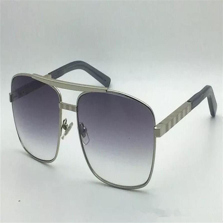 Nuevas gafas de sol clásicas de moda, gafas de sol de actitud, montura dorada, montura cuadrada de metal, estilo vintage, modelo clásico para exteriores 0256174B