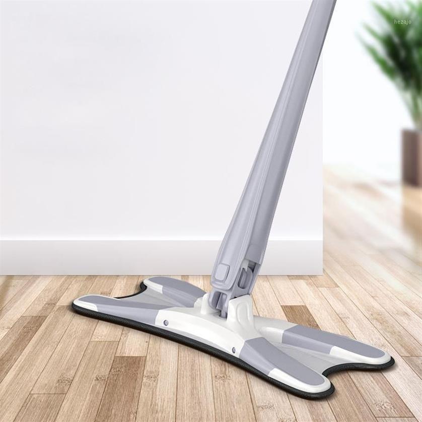 Mopa podłogowa typu X z wielokrotnym użyciem podkładek mikrofibry 360 stopni płaski mop do domu Wymień ręcznie myjne narzędzia do czyszczenia gospodarstwa domowego1263e