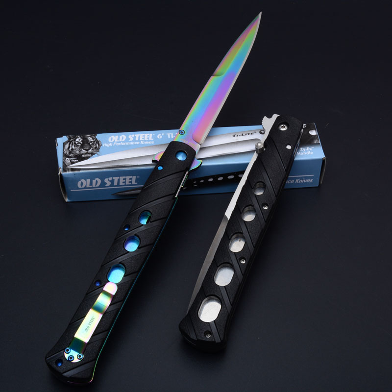 Co1d Steel 6 Inch blade TI-LITE 26SXP AUS-8A Blade tactical folding knife Outdoor Camping Pocket Military Knives